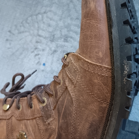 Harley Davidson Mens 10 M Rustic Brown Leather Riding Boots Rugged Motorcycle - Picture 10 of 13